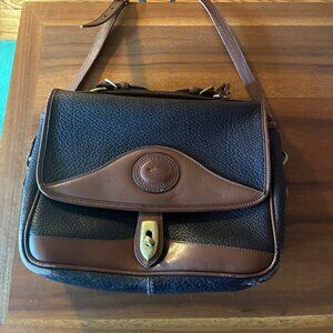 Vintage Dooney & Bourke All Weather Leather Crossbody Satchel Purse
